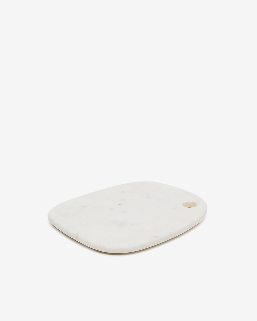 Tabla de servir Odar de mármol blanco