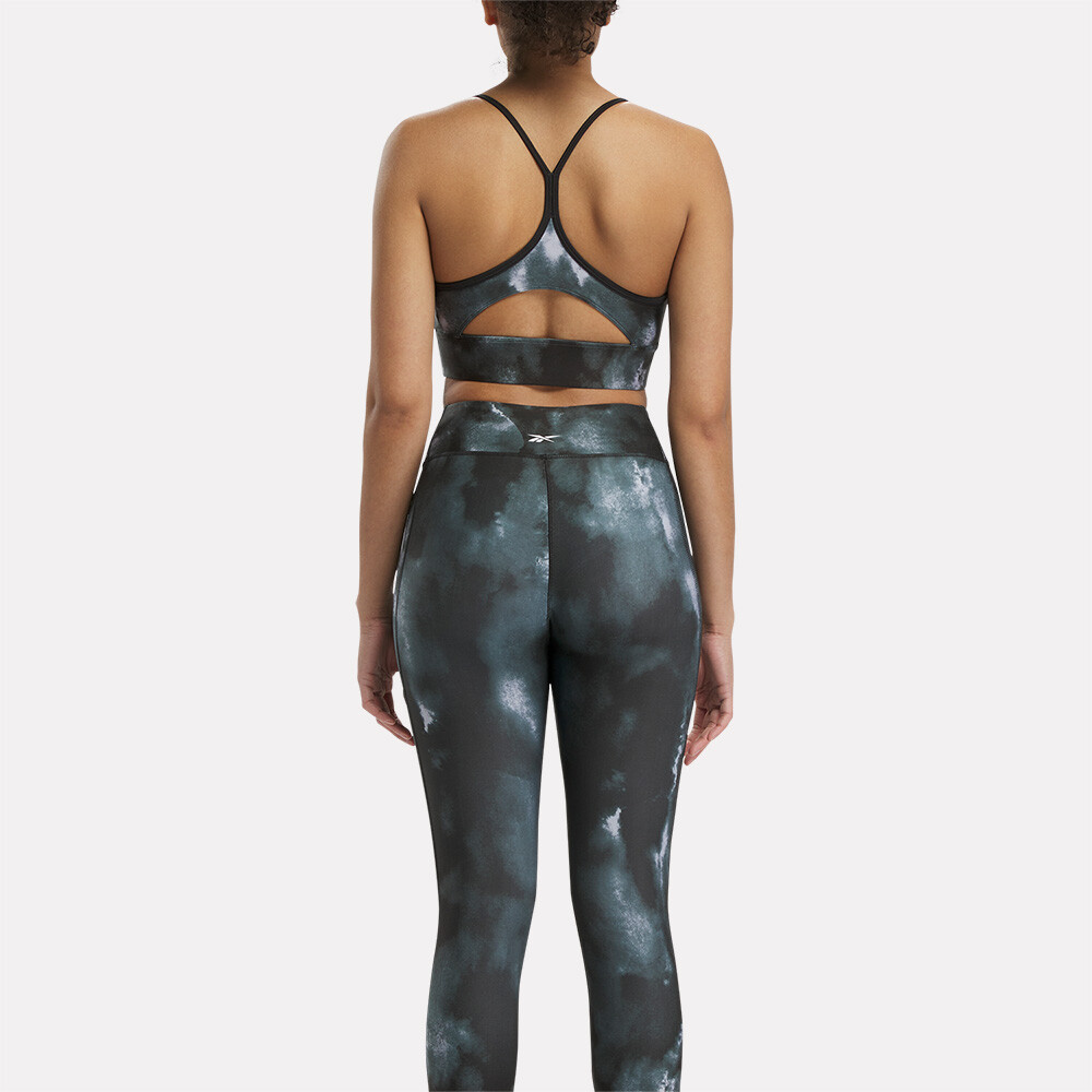 Id Train Printed Sports Bra - Mujer Black