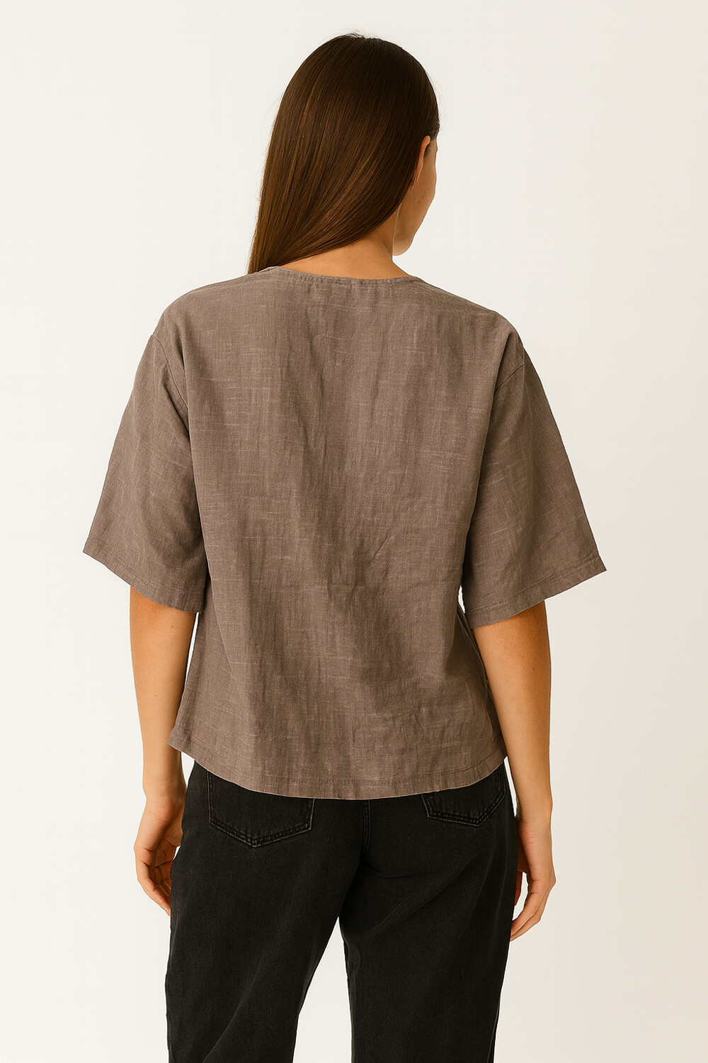 Blusa Andaluz Taupe / Mink / Vison