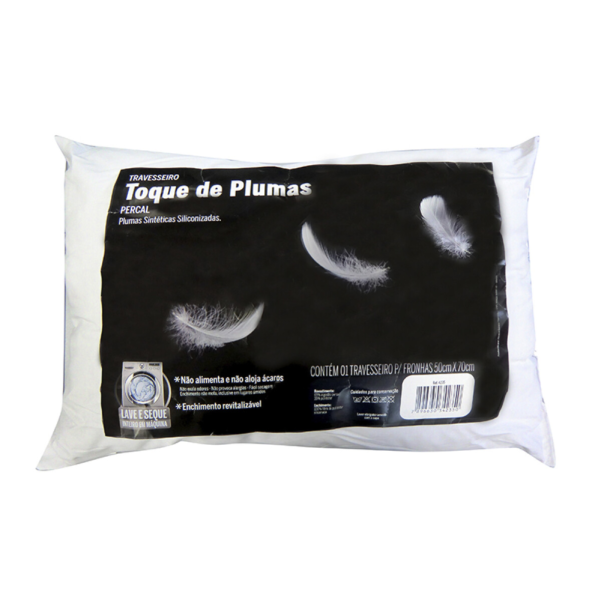 Almohada Toque Plumax Fibrasca Blanca 50 x 70 cm 