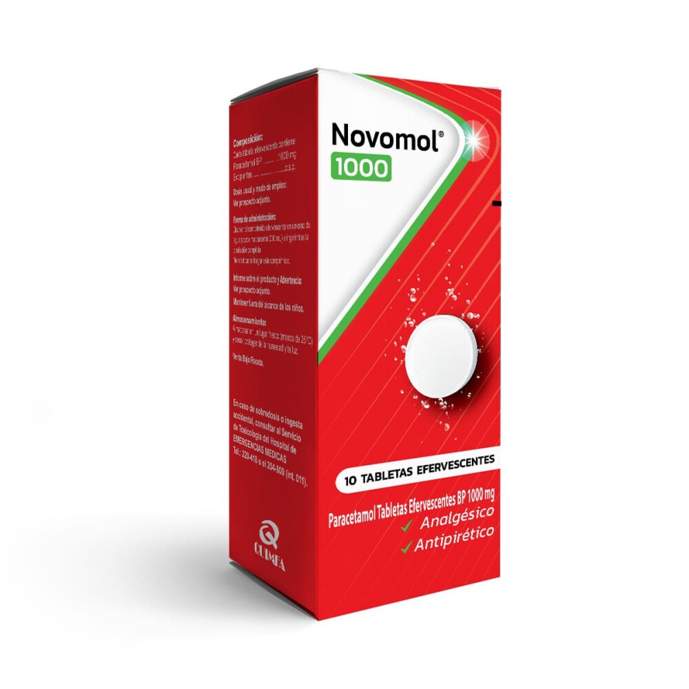 NOVOMOL 1000 CJ X 10 TABL. EFERV. única