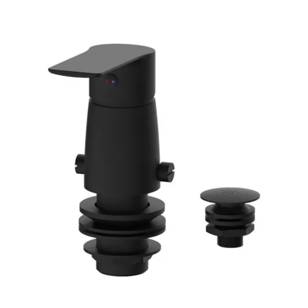 Grifería de bidet Monocomando con transferencia Blaster Negro Mate Grifería De Bidet Monocomando Con Transferencia Blaster Negro Mate