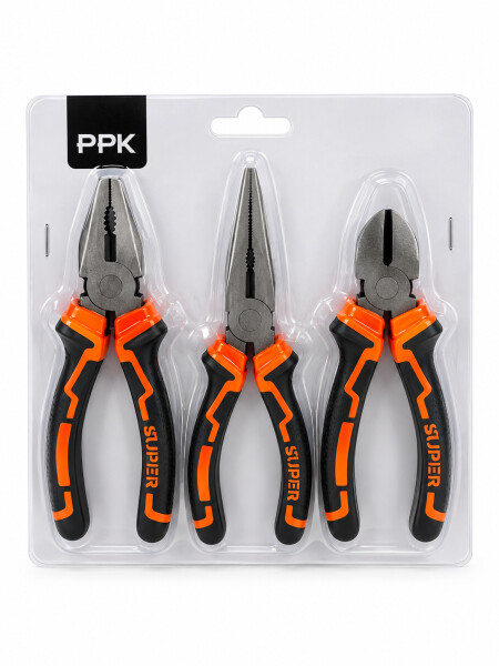 ALICATES SET X3 NARANJA