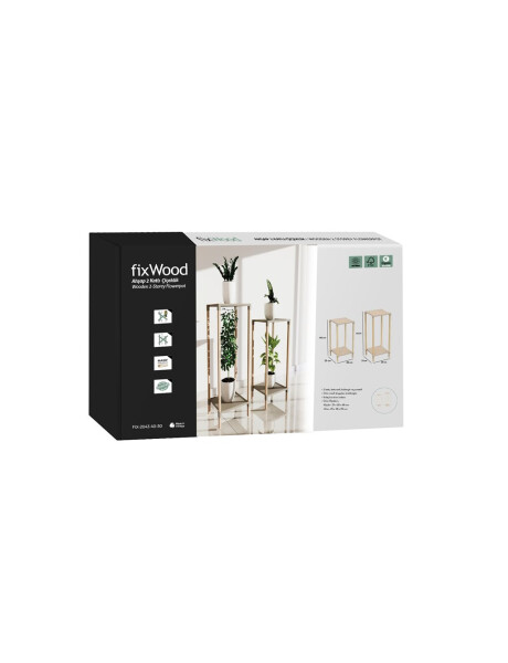 ORGANIZADOR SET X2UNID 48x28x25CMS / 59x28x25CMS MADERA Y PP ORGANIZADOR SET X2UNID 48x28x25CMS / 59x28x25CMS MADERA Y PP