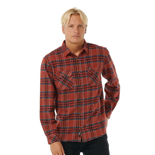 Camisa ML Rip Curl Griffin Flannel Shirt Roja Camisa ML Rip Curl Griffin Flannel Shirt Roja