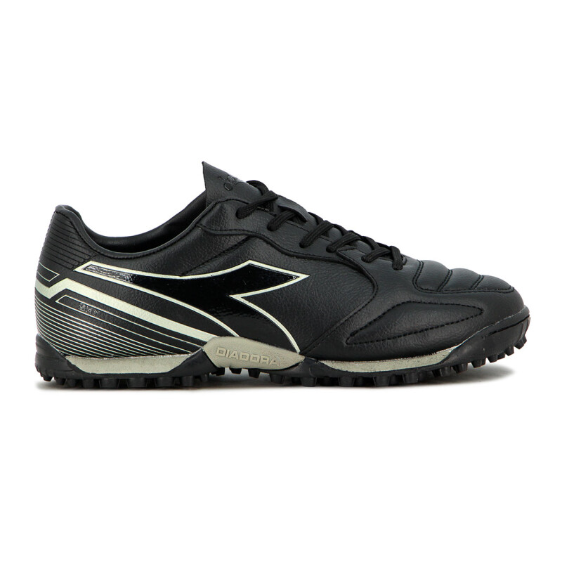 Zapato Fútbol Sky Tf Diadora Teen Negro-gris Oscuro