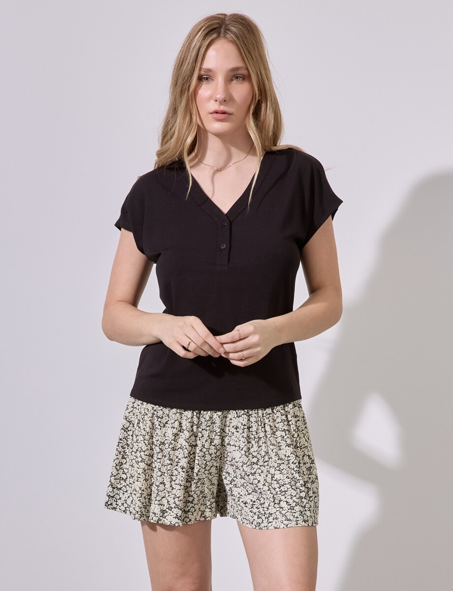 Remera Modal - Negro 