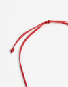 Collares Cortos Color Collar Corto Beads Glass - Rojo Cereza