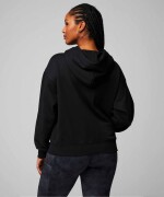 Polera Cozy Fleece Hoodie Mujer Black