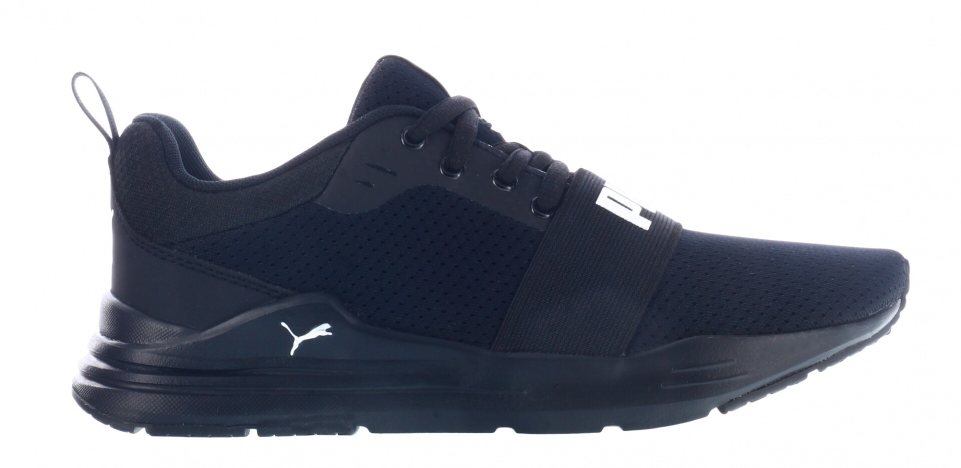 Championes Infantiles Puma Wired Run Kids - Negro - Blanco 