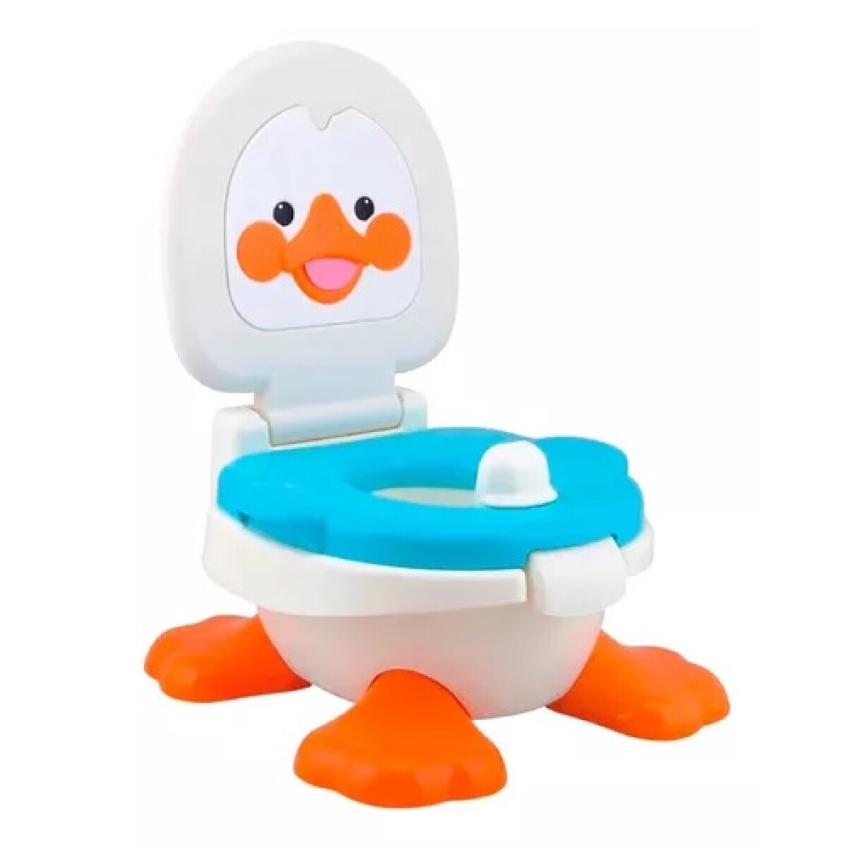Pelela Wc Niños Duck Baby Potty 3 En 1 Hasta Los 5 Años - Azul acero 