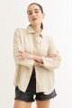 Camisa lisa rustica BEIGE