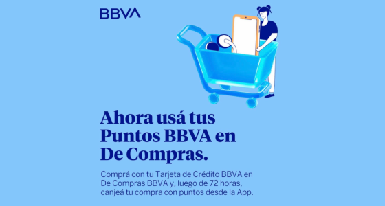 Ahora BBVA De compras, te permite pagar tus compras con Puntos BBVA
