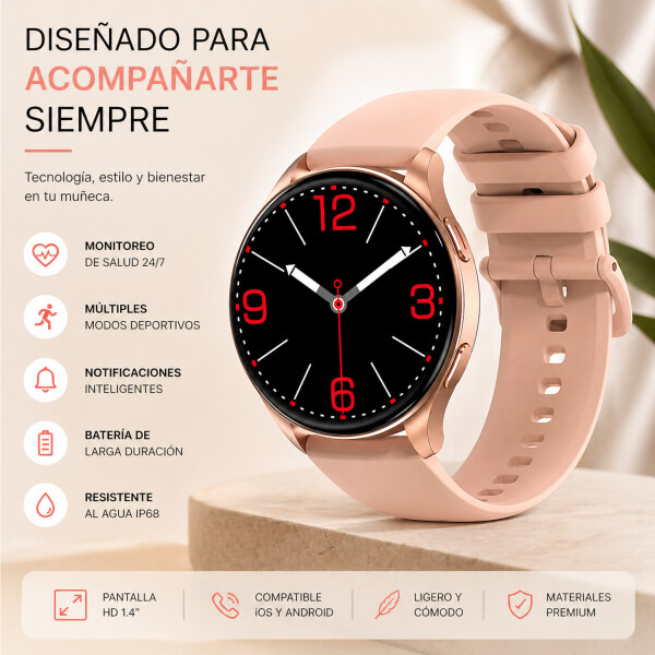 Smartwatch Blackview X20 Bluetooth Amoled DORADO