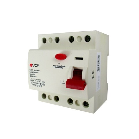 INTERRUPTOR DIFERENCIAL 4P 40A 30MA INTERRUPTOR DIFERENCIAL 4P 40A 30MA