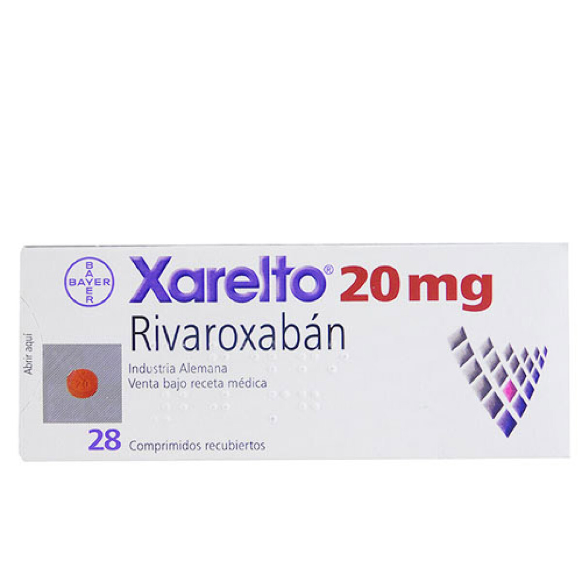 Xarelto 20mg 28 Comprimidos 