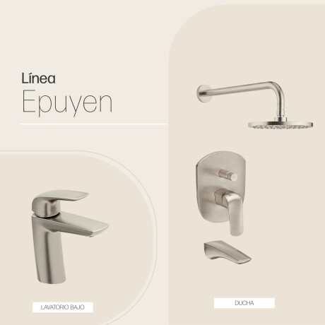 JUEGO DE GRIFERIA FV EPUYEN BRUSHED NICKEL GRIS-BRUSHED NICKEL