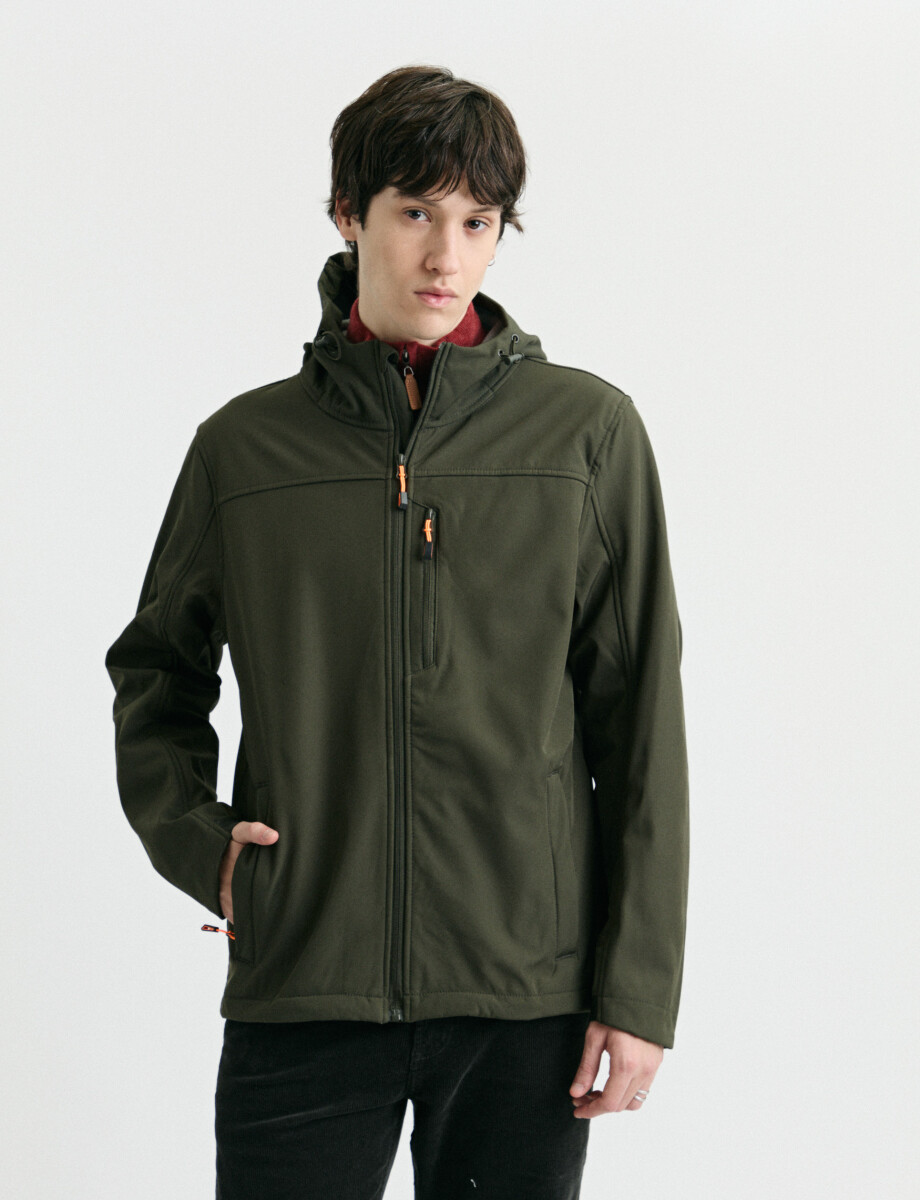 CAMPERA HARRINGTON LABEL - Verde 