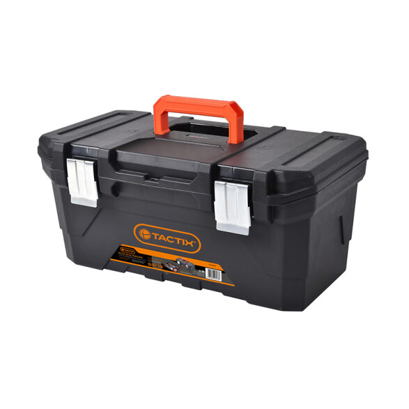 Caja de herramientas negra 23" con broche metal TT0246