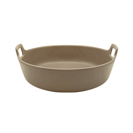 Ensaladera Selecta en cerámica con asas 30x29x9cm Beige