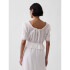 SS LACE TRIM SCOOP NK TOP NEW OFF WHITE