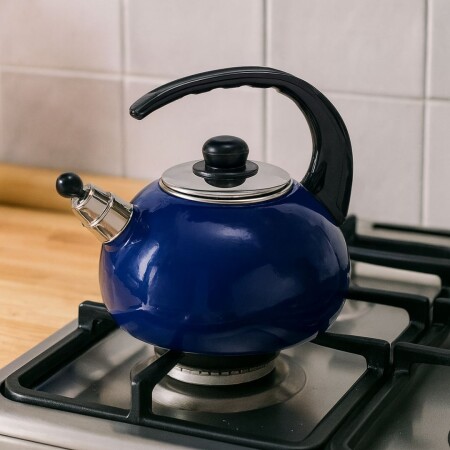 CALDERA PAVA ACERO VITRIFICADO 2,5LTS CUORI MARINA AZUL