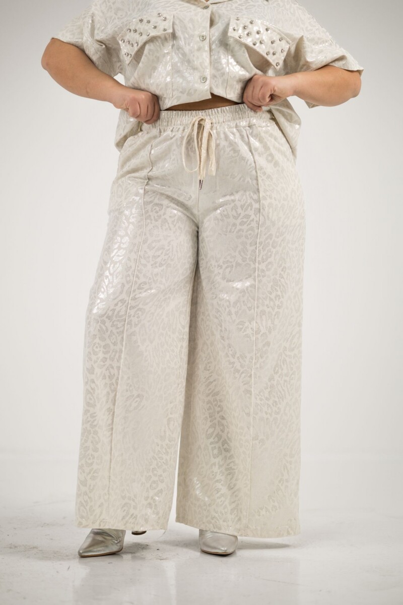 Pantalón - plateado 