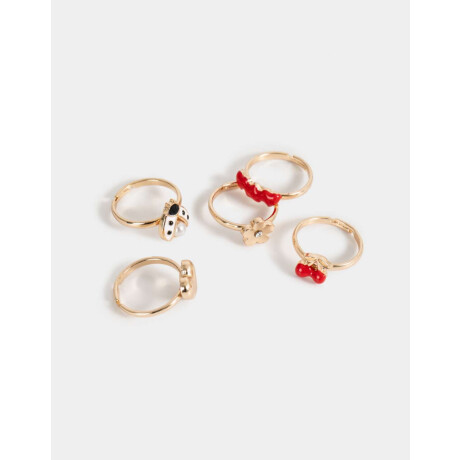 Anillos Infantiles Con corazón Plateado