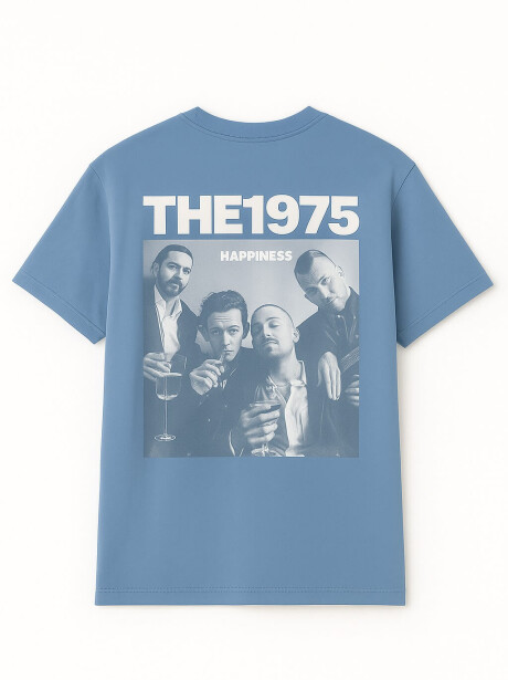 REMERA HAPPINESS AZUL
