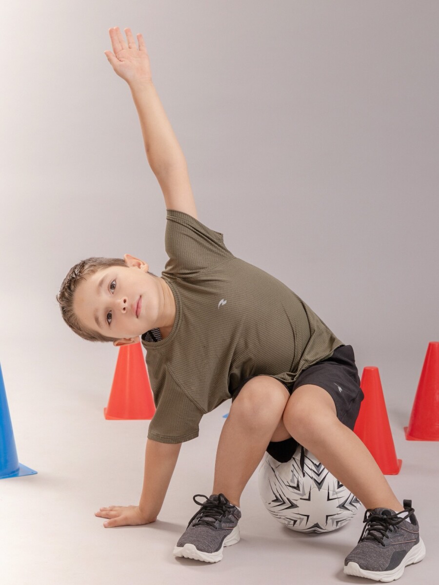 Remera Deportiva. - Verde Musgo 