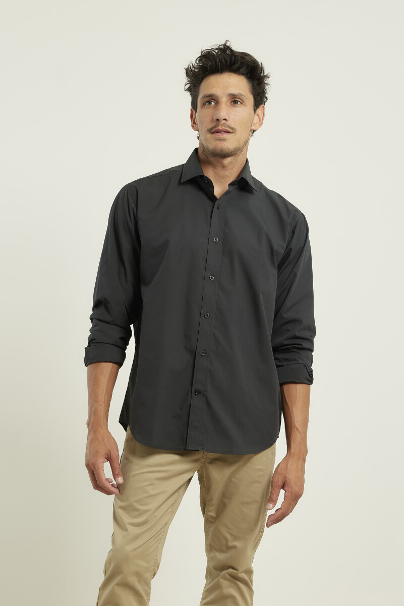 Camisa Vestir Harrington Label - Negro 