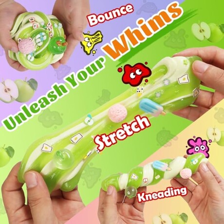 SLIME con Toppings Green Snow Kiss