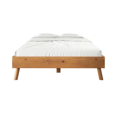 CAMA 2 PLAZAS MADERA NATURAL-BEIGE FLORIDA
