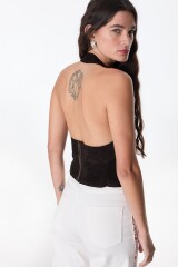 Top Leather Wind Chocolate