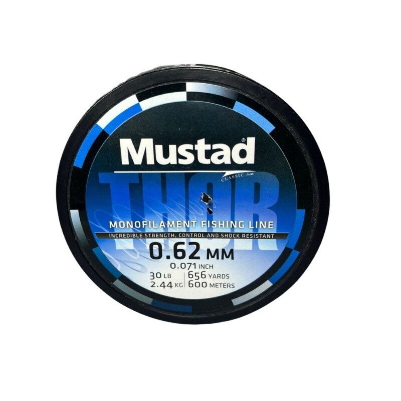 Tanza Mustad Thor Amarilla Flúo 0,62 mm 600 m 13 kg ML031-62-600 TANZA ML031-62-600 TANZA MUSTAD THOR AMAR.FLUO 600MTS X 0.62MM(13KGS)