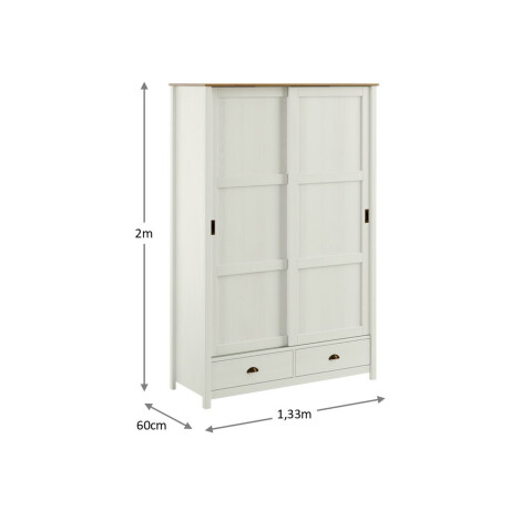 PLACARD 2 PUERTAS MADERA NATURAL-BEIGE ADAKU 2.0