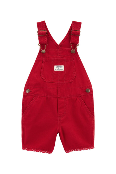 Enterito corto de sarga, con ribete de encaje Sin color