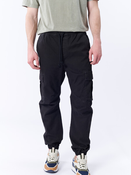 Pantalón cargo jogger Negro