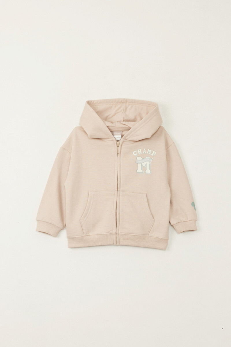 Campera deportiva disney Beige
