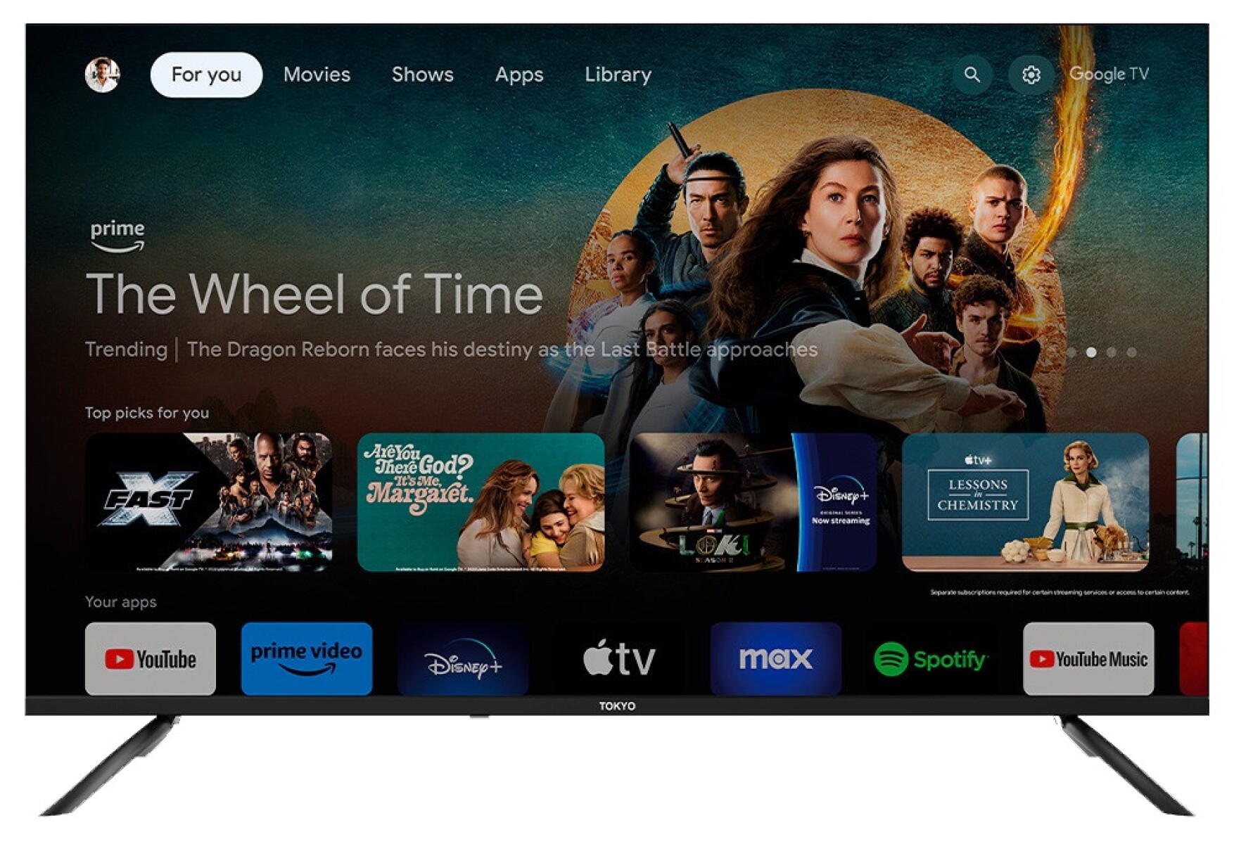 Smart TV Tokyo 43" FHD Google Frameless 