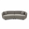 SOFA 4 PUESTOS 2PZS CURVED - GRIS 402244 (CD) DISC Unica
