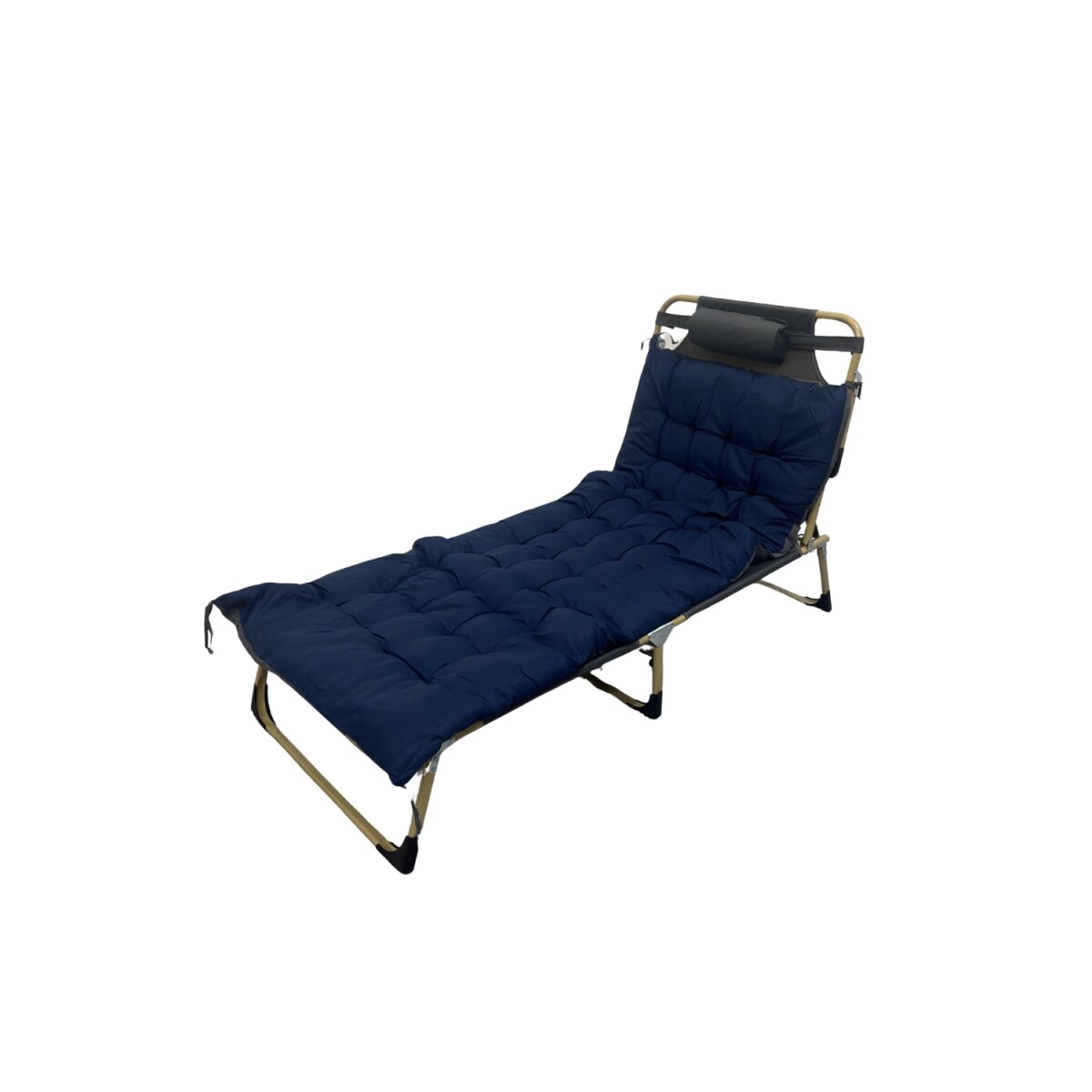 Catre Cama Plegable Acolchonada 193x68cm - Azul 