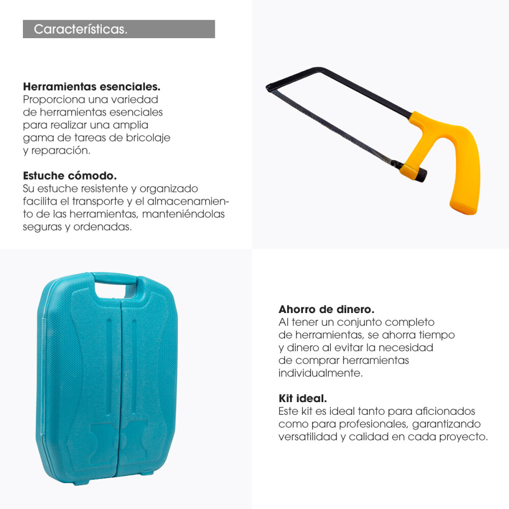 Kit Set De Herramientas De 27 Piezas Con Estuche Profesional Kit Set De Herramientas De 27 Piezas Con Estuche Profesional