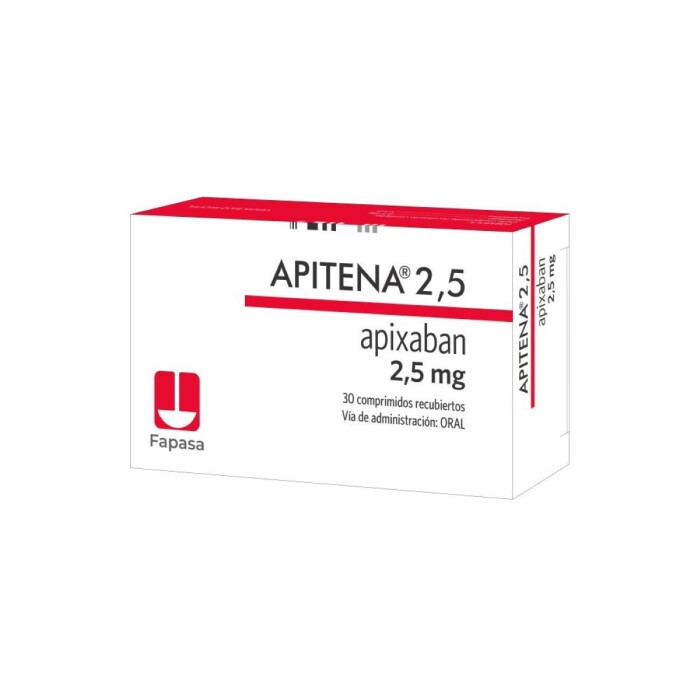 APITENA 2,5 MG CJ X 30 COMP. REC. única