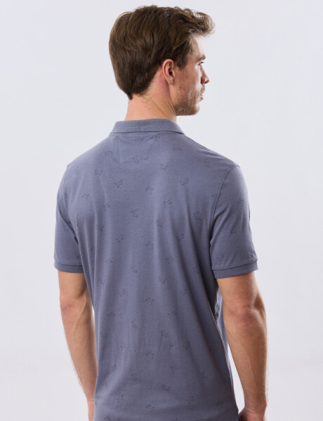 REMERA POLO ESTAMPADA JERSEY Indigo