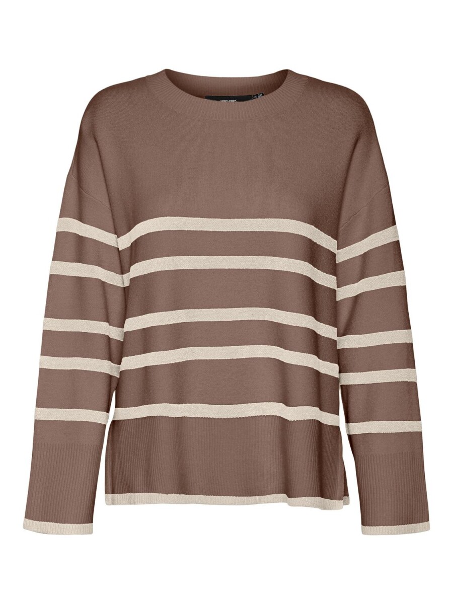 Sweater Saba Franjas - Brown Lentil 