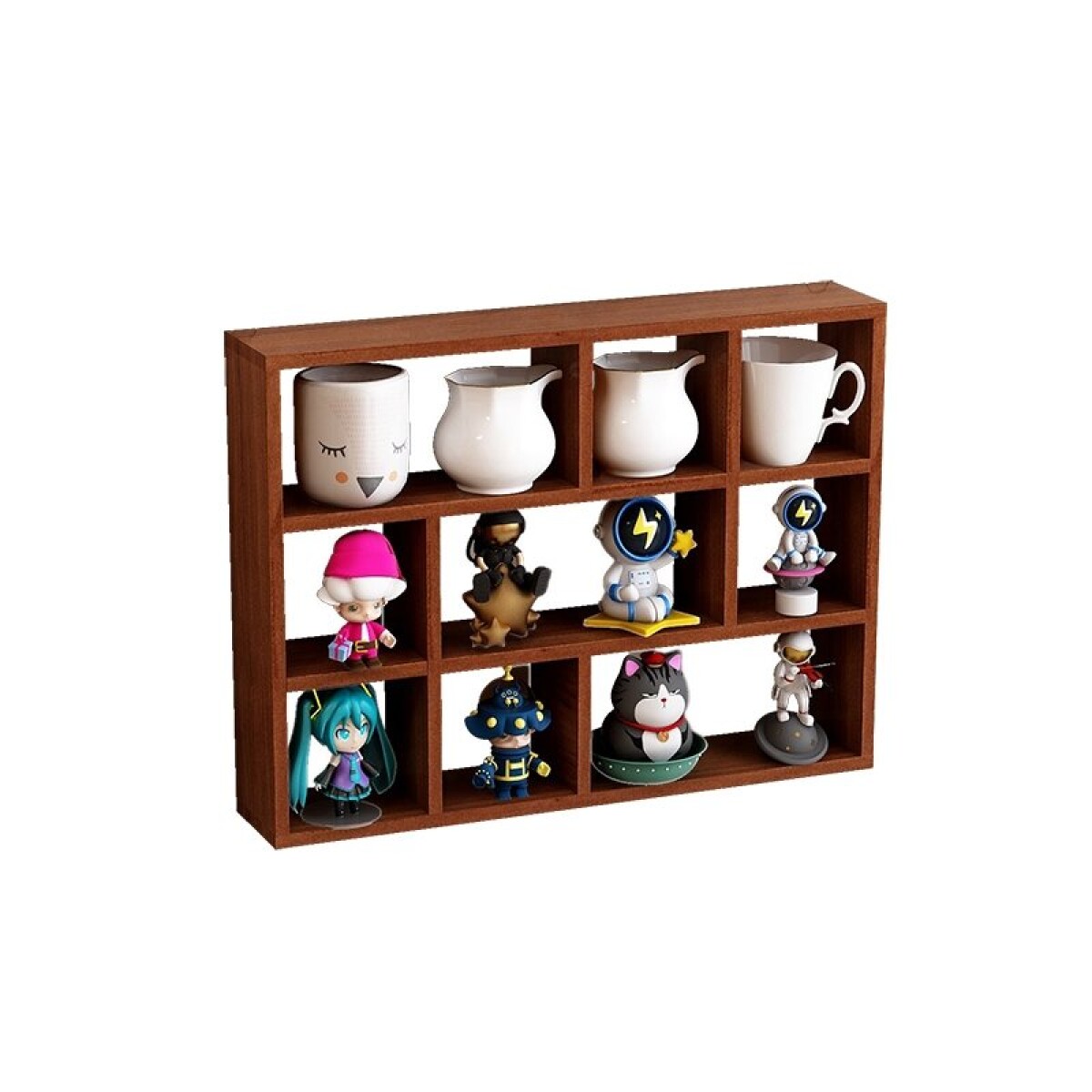 REPISA ESTANTE PARA TAZAS 30X40 CM 9 DIVISIONES 