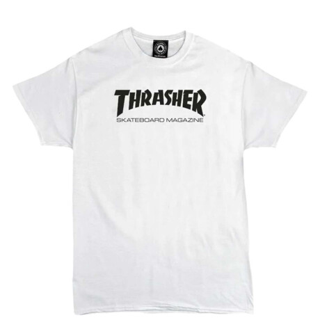 Remera MC Thrasher Kids Skatemag Blanco