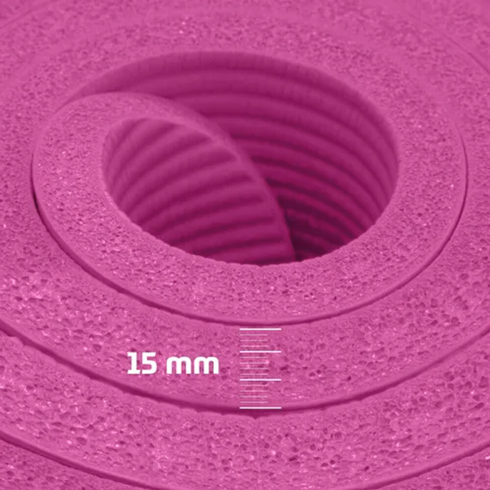 Colchoneta De Yoga Antideslizante 15mm Rosa