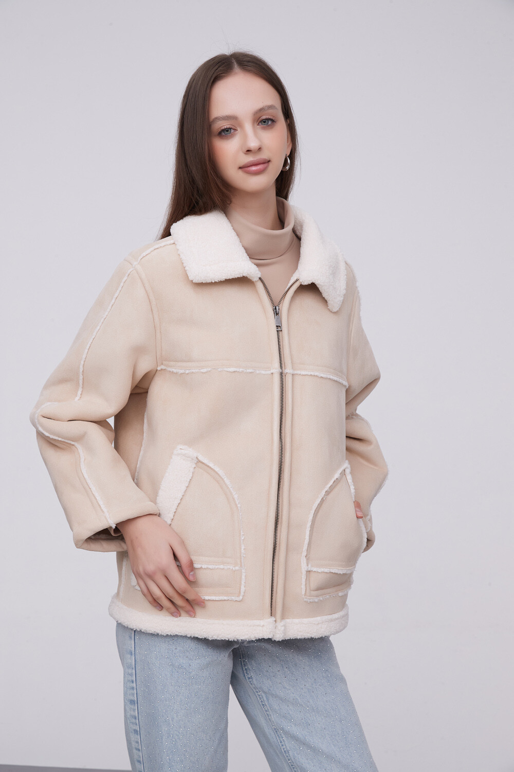 Campera Peñas Crema